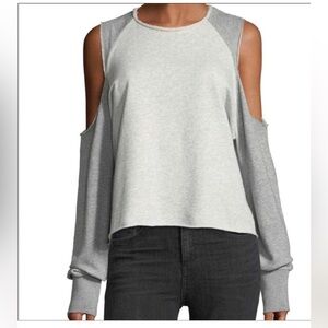 Rag and Bone Denim Cut Out Sweatshirt size XS. Ivory/grey. Very nice shape!